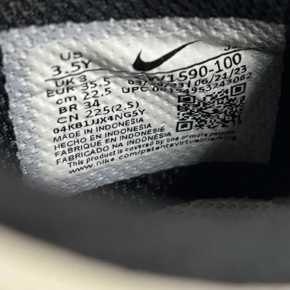 Nike Dunk Low Black White Panda‎ Sneakers Shoes 3.5Y CW1590-100 Casual Kids Mens